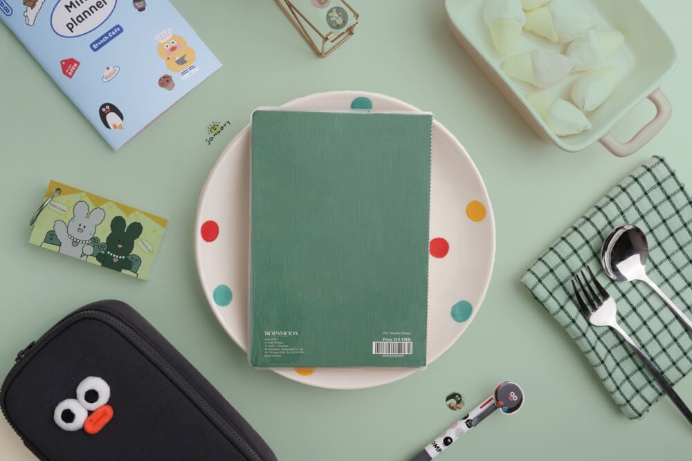 สมุดโน๊ต Ropamoda PVC Monthy planner สีเขียว